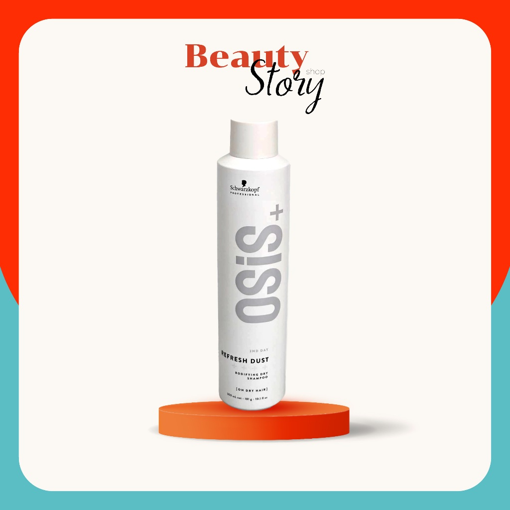 ดรายแชมพู ลดผมมัน ลดกลิ่น เพิ่มวอลลุ่ม Schwarzkopf Osis+ ชวาร์สคอฟ >Refresh Dust< 300ml. แชมพูสระแห้ง Dry Shampoo