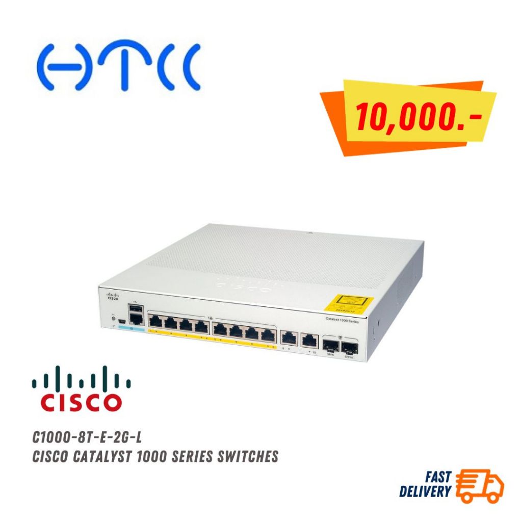 C1000-8T-E-2G-L Cisco Catalyst 1000 Series Switches