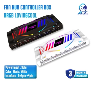 ARGB Fan Hub Controller Box Lovingcool กล่องคุมไฟ สำหรับพัดลม ARGB