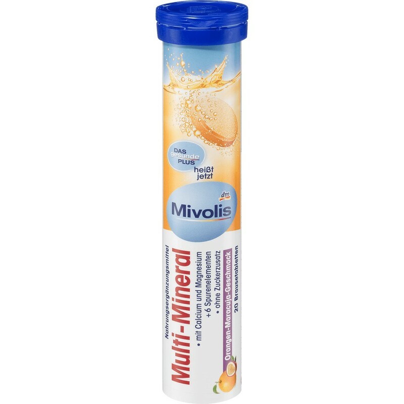 Mivolis Multivitamin มิโวลิส เม็ดฟู่ ฝาสีน้ำเงิน วิตามินรวมและแร่ธาตุ รสส้ม นำเข้าจากประเทศเยอรมัน