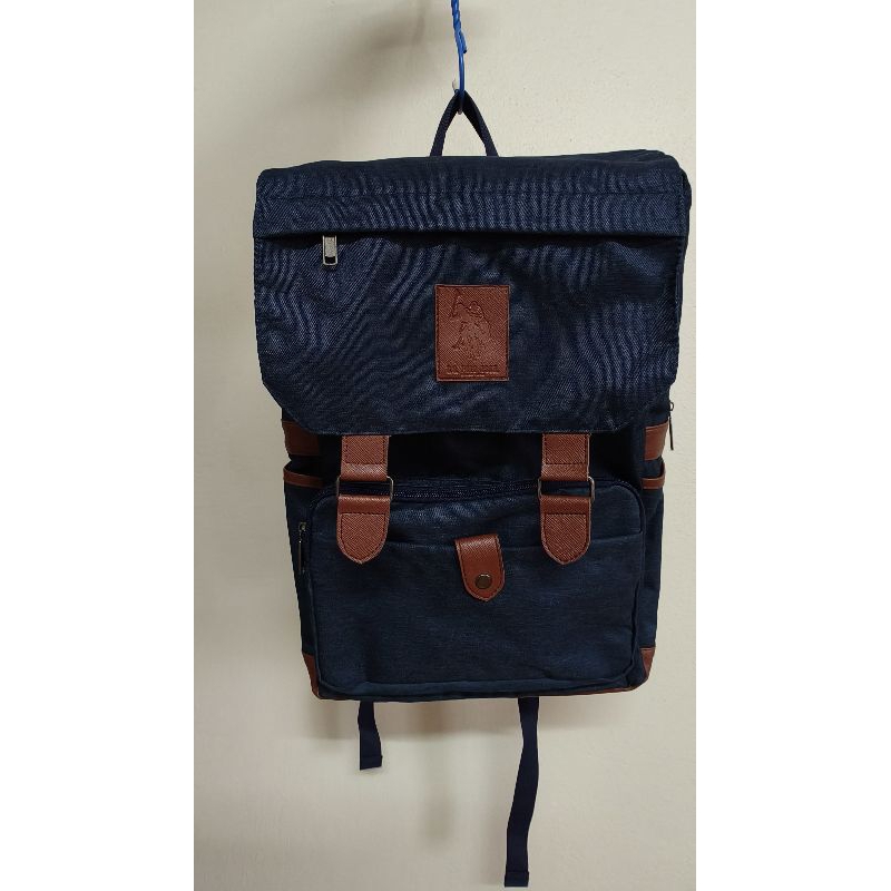 US POLO ASSN กระเป๋าเป้  Backpack สีน้ำเงินเข้ม  มือสอง เจ้าของขายเอง