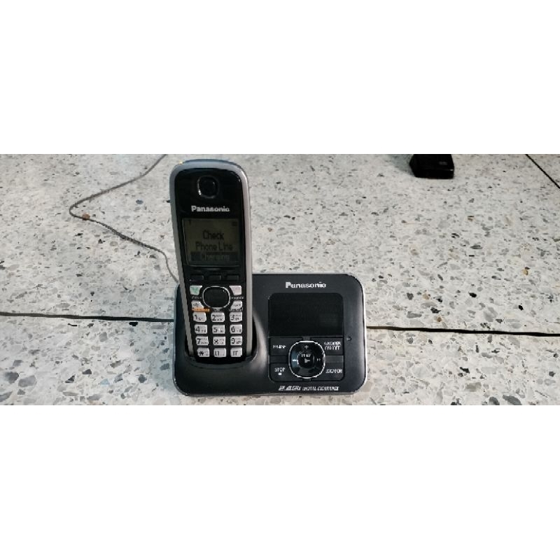 kx-tg3721โทรศัพท์ไร้สายpanasonicมือสองสภาพสวย ตอบรับอัตโนมัติ ฝากข้อความได้