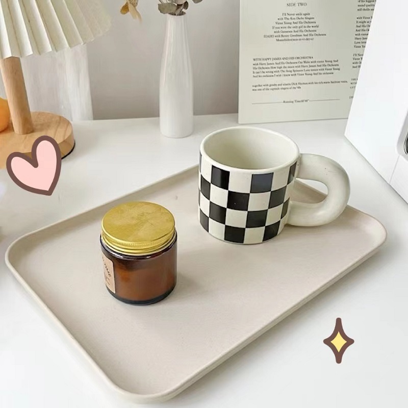 Ins จาน ถาด ใส่อาหาร ถาดฟางข้าวสาลี สีแคนดี้ ทนทาน สําหรับใส่อาหาร มี 3 ขนาด KKHOME