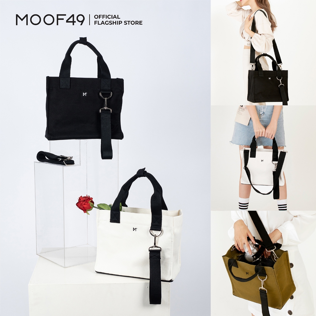 MOOF49 Calico shopping bag กระเป๋าผ้าแคนวาส Calico รุ่น shopping