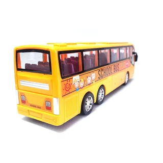 SCHOOL BUS รถบัส โรงเรียน มีลาน เข็นๆ ปล่อย วิ่งได้ สินค้า ตรงปก จัดส่งเร็ว จากไทย รถของเล่น 828