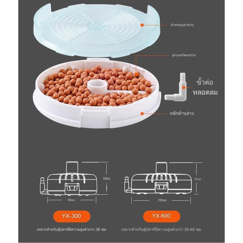 กรองกระปุก กรองออกซิเจน ระบบกรองตู้ปลา ไส้กรองเซรามิก