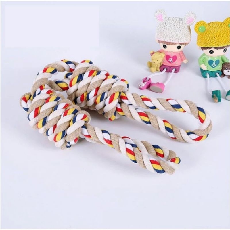 Fidoz factory เชือกกัดสุนัข ของกัดเล่นหมาใหญ่ เชือกกัดเล่นสุนัขขนาดใหญ่