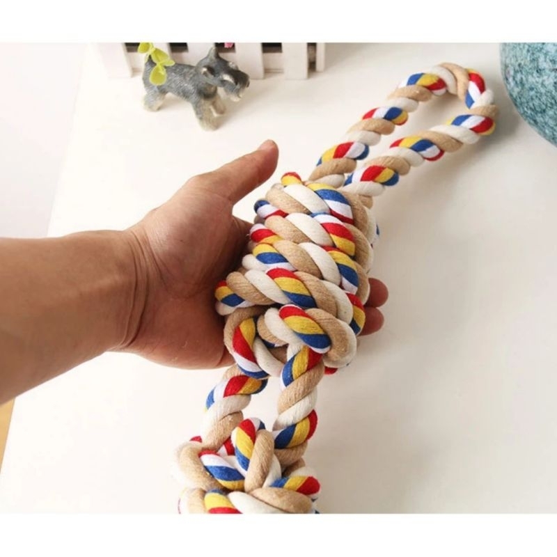 Fidoz factory เชือกกัดสุนัข ของกัดเล่นหมาใหญ่ เชือกกัดเล่นสุนัขขนาดใหญ่