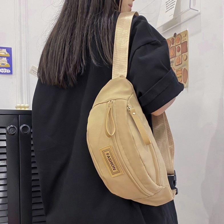 Fashion กระเป๋าคาดอก กระเป๋าแฟชั่น คาดอกผ้าไนล่อน สไตล์เกาหลี แฟชั่นสำหรับผู้ชายและผู้หญิง พร้อมส่งจากไทย B-816