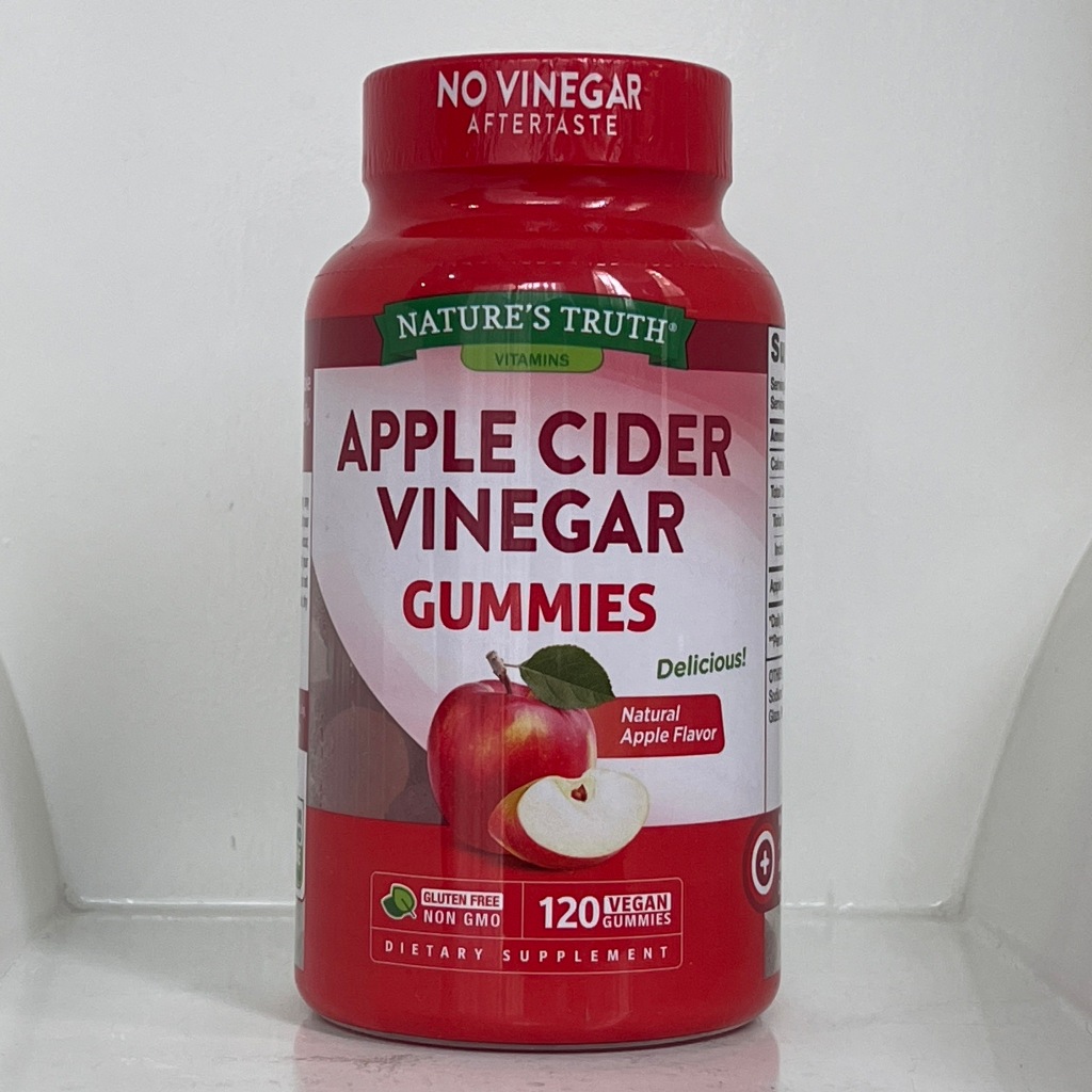 Nature’s Truth Apple Cider Vinegar 400mg 120gummies ช่วยระบบย่อยช่วยให้ลำไส้แข็งแรง ช่วยให้การเผาผลาญไขมัน