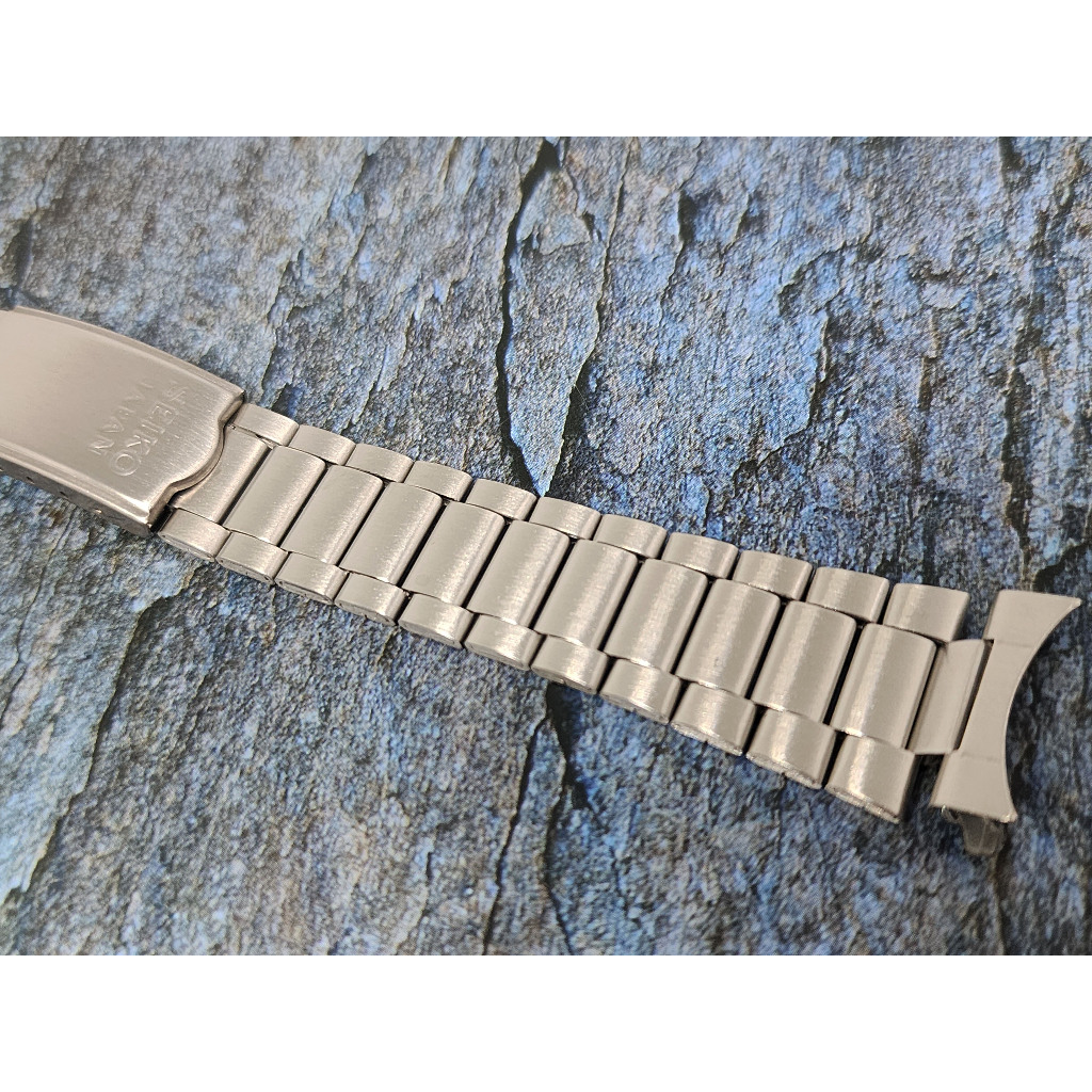 สายนาฬิกา vintage seiko 19mm หูโค้ง ใส่ 7009 6309 6139-6012, 6139-6010 , 6139-6019 7016-7000