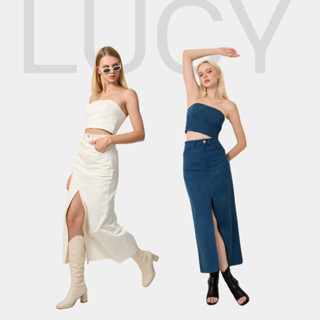 FERRIN.BKK - Lucy Skirt กระโปรงยาวยีนส์ (พร้อมส่ง)