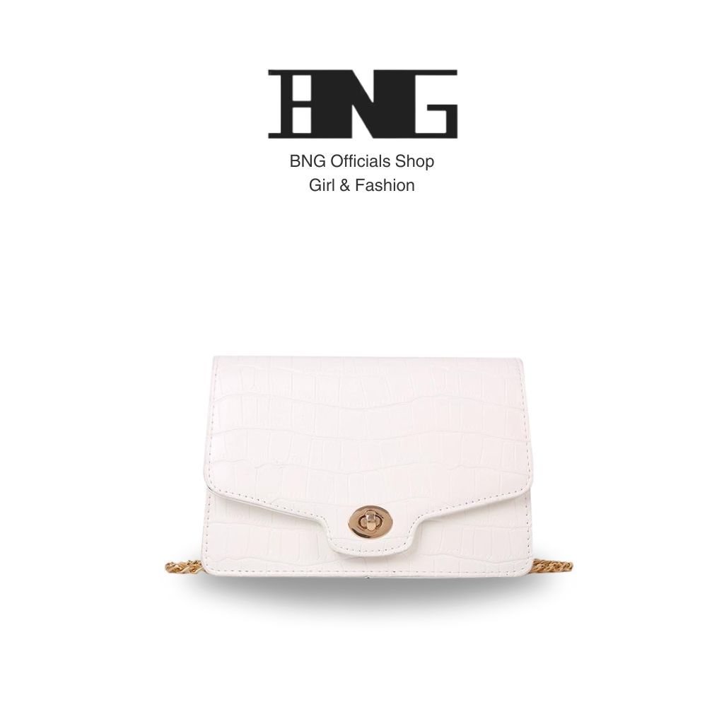 【พร้อมส่งจากไทย】BNG กระเป๋าสะพายผู้หญิง แฟชั่นสำหรับผู้หญิง PU 5 สี สำหรับผู้หญิง (F0140)
