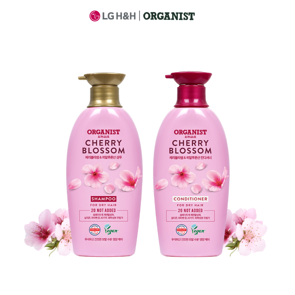 ORGANIST Elastine Organist Cherry blossom Hydrating Shampoo+conditioner 500ml