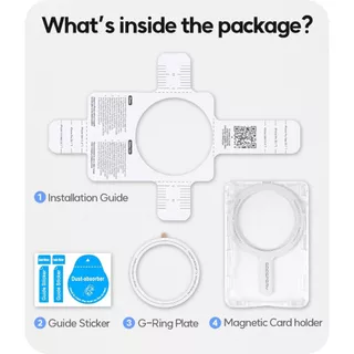 (Upgrade version) ที่ใส่บัตร ติดโทรศัพท์ Goospery MAGNETIC Lock Card Holder