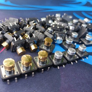 สวิตซ์เช็คแบตเตอรี่ ขนาด7มม. ไมโครสวิตซ์ สีทอง-สีเงิน