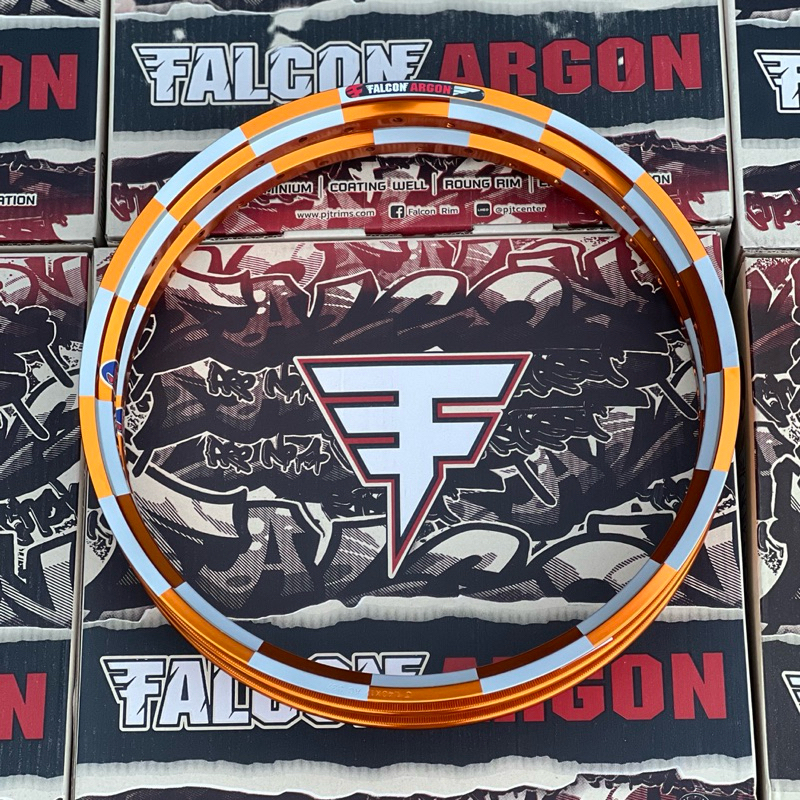 วงล้อหมากรุก FALCONE. ARGON(ตรงสีขาวยิงทราย)ขนาด 1.4-17 ขายเป็นคู่ 1คู่=2วงทรงเอมีหลายสี ราคา ถูกที่สุด ดีลบีเคเค แกลเลอรีภาพที่ 6