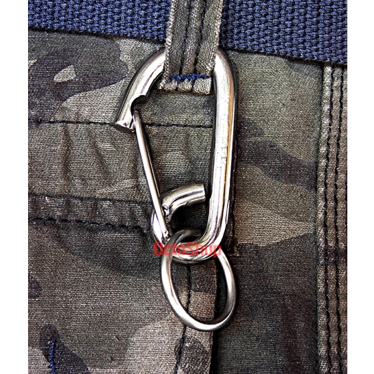 พวงกุญแจ CARABINERS สแตนเลสแท้ สแน็ปลิงค์ คาราบิเนอร์ พวงกุญแจรถยนต์ มอเตอร์ไซค์ กระเป๋ากางเกงยีนส์ ขนาด J-m 2.5" (#42)