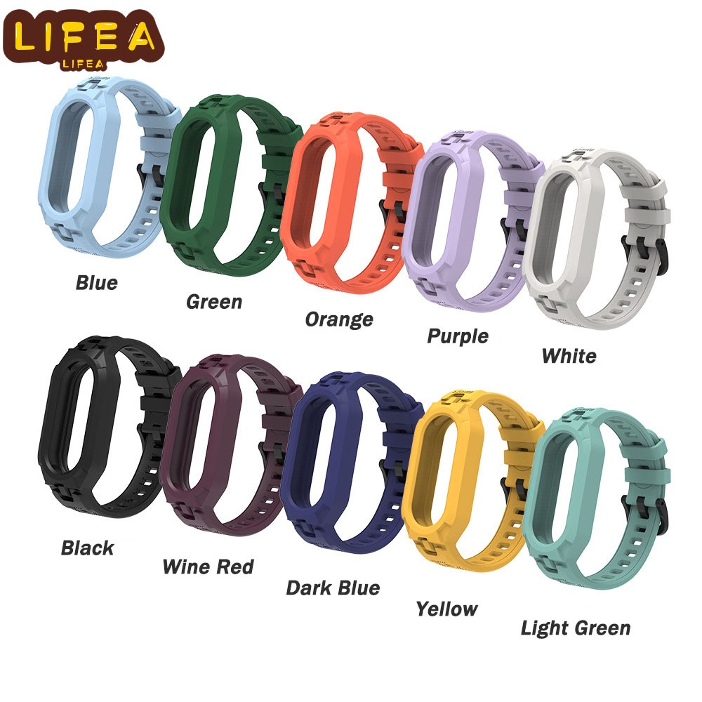 2 in 1 เคสป้องกัน TPU แบบนิ่ม สําหรับ Xiaomi Mi Band 8 Redmi Smart Band 7 สายรัดข้อมือ Redmi Band5 อุปกรณ์เสริมสา - รูปที่ 7