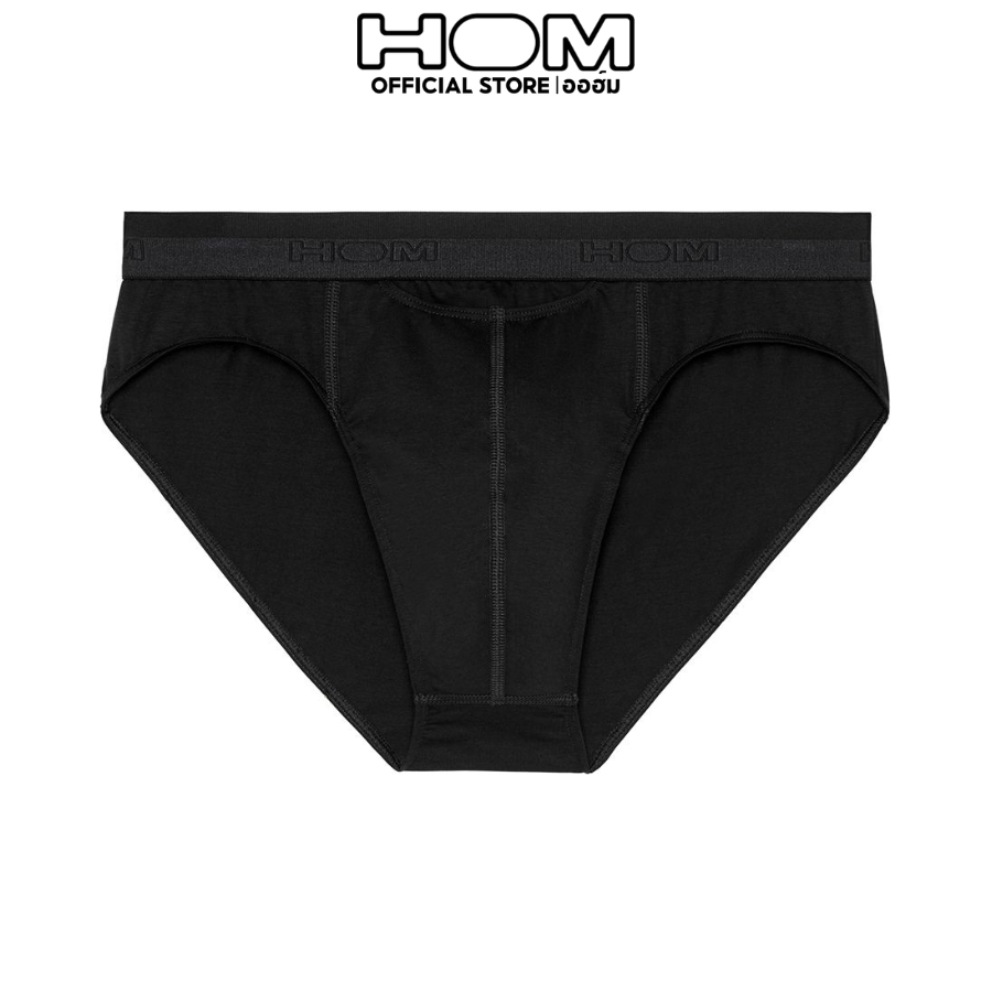 HOM (ออฮ์ม) รุ่น HO1 รหัส 359521-0004 กางเกงในชาย Mini ผ้าCottonModal ขอบเอวโชว์โลโก้ HOM ที่เป็นเอกลักษณ์ นุ่มสบาย