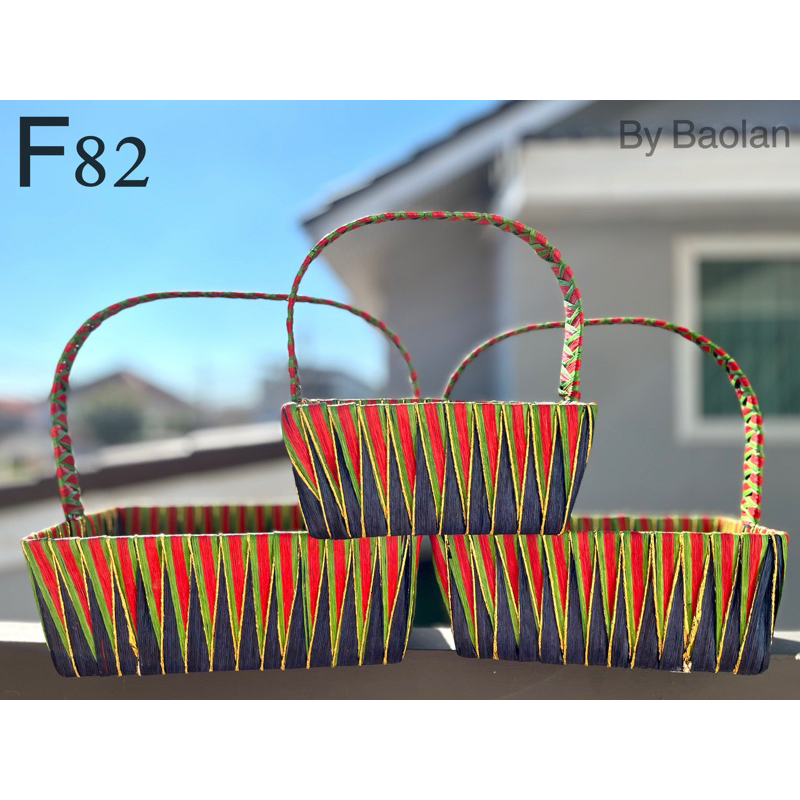 F82 กระเช้างานแฮนด์เมด ทำมาจากเหล็กกระเช้าปีใหม่ กระเช้าผลไม้ กระเช้าของขวัญ