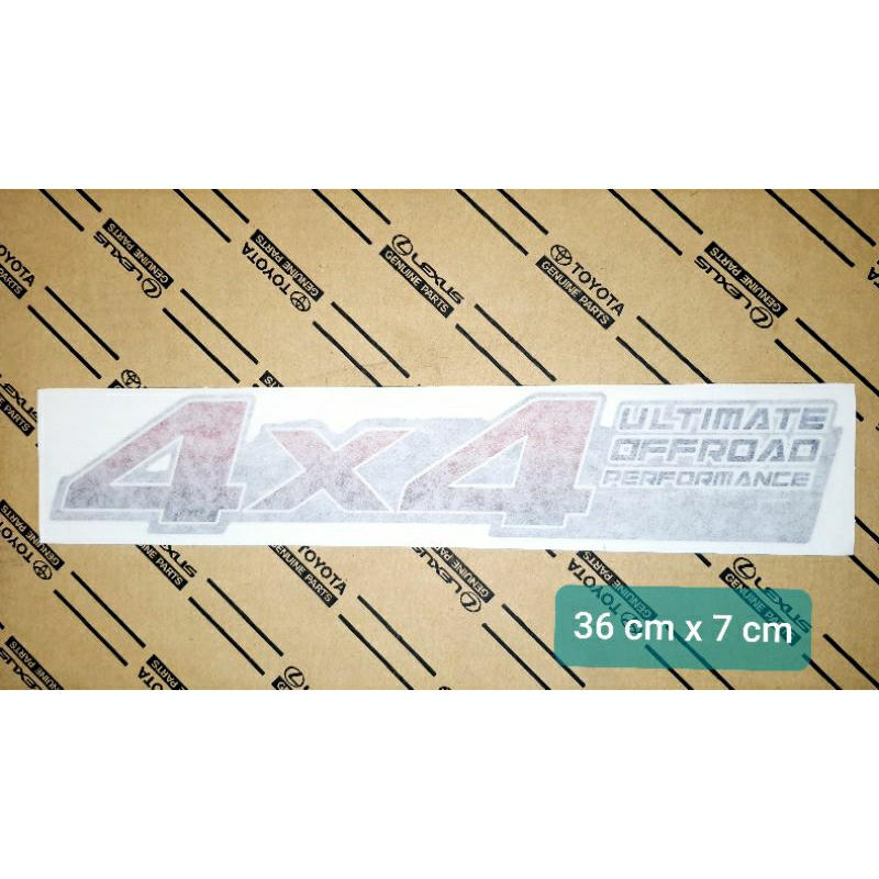 สติกเกอร์ 4x4 Ultimate Offroad Ultimate กระบะ ของแท้ Toyota Vigo