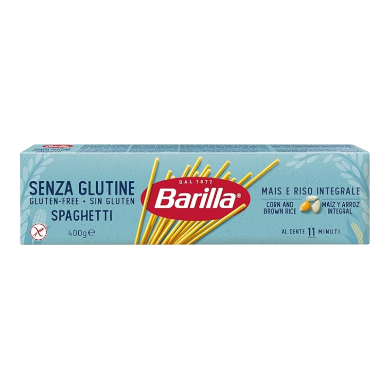 บาริลล่า เส้นสปาเก็ตตี้ กลูเตนฟรี ทำจากข้าวโพดและข้าว 400 กรัม - Gluten Free Spaghetti 400g Barilla brand