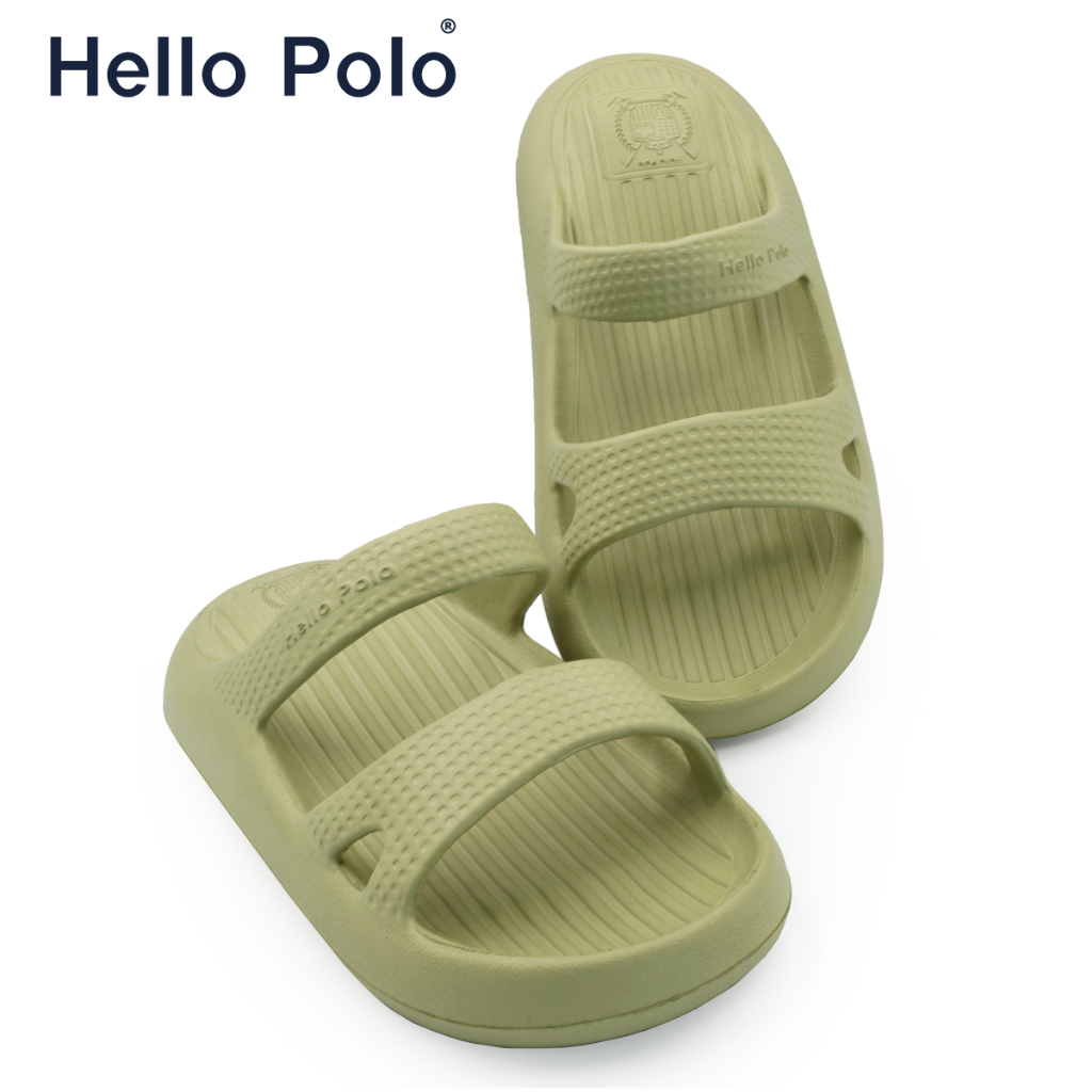 Hello Polo รุ่น HP8017 รองเท้าแตะแบบสวมสายคาด รองเท้าอุ้งเท้าแมว นิ่ม สูง 4 cm.