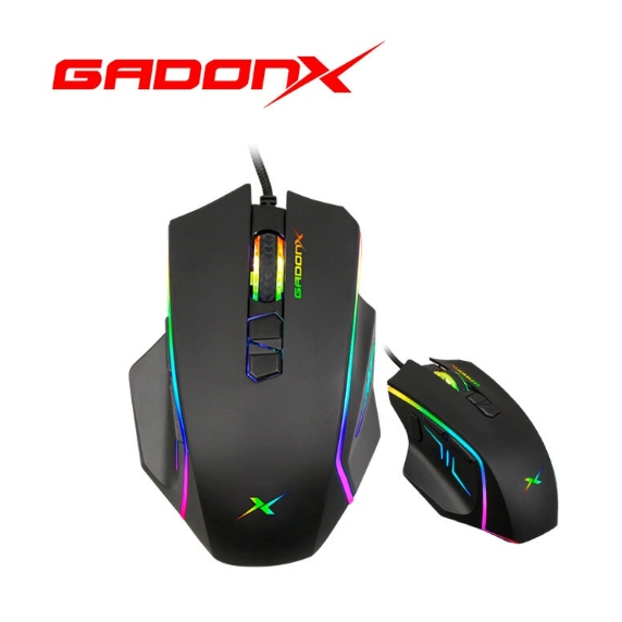 GADONX GM-X17 เม้่าส์เกมมิ่ง Mouse Gaming High-performance IC RGB รับประกันสินค้า 2ปี