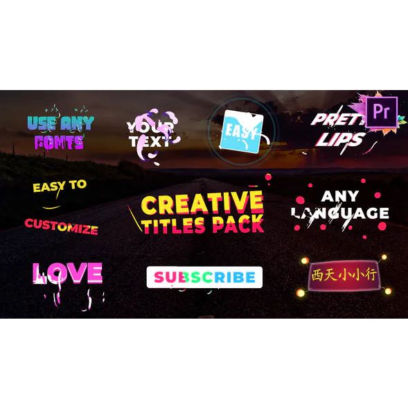 Creative Titles  Premiere Pro MOGRT V.2