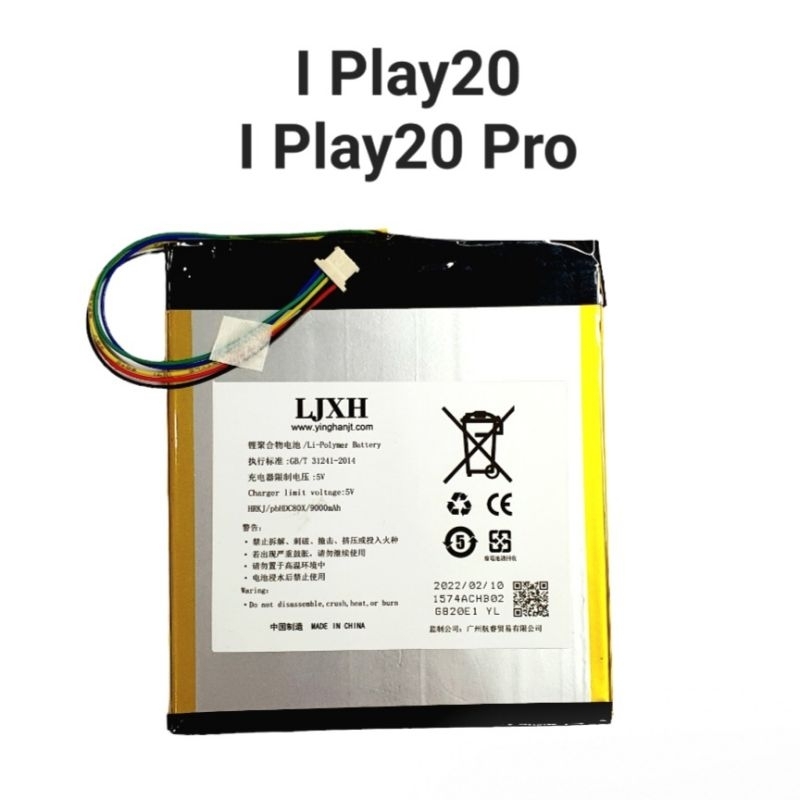 IPlay20pro IPlay20 แบต I Play 20 pro Iplay แบตเตอรี่ 5v 9000mAh 5สาย socket Cube tablet Pc Alldocube แท็บเล็ต battery