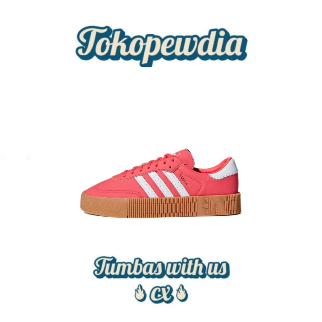 adidas originals Samba rose Wear resistant low top board shoes pink