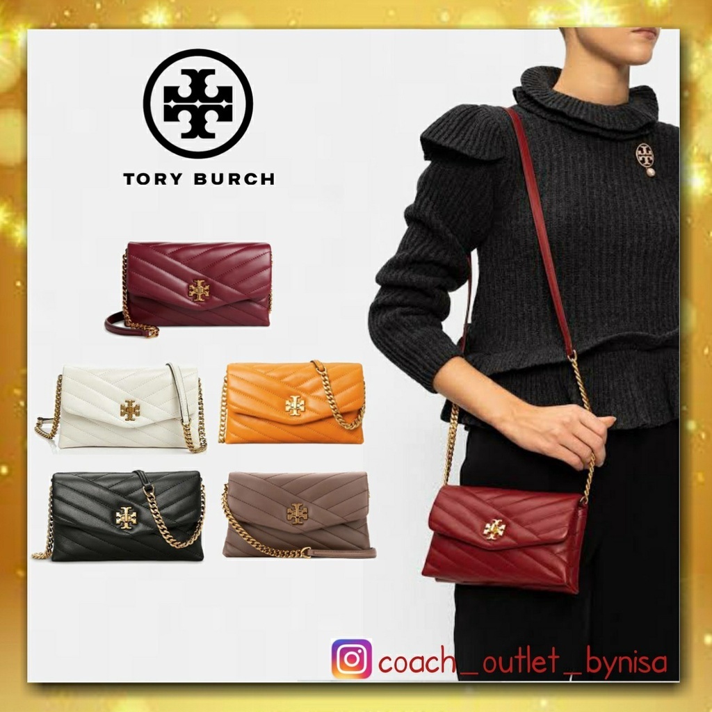 Tory Burch Kira Chevron Chain Wallet Bagg