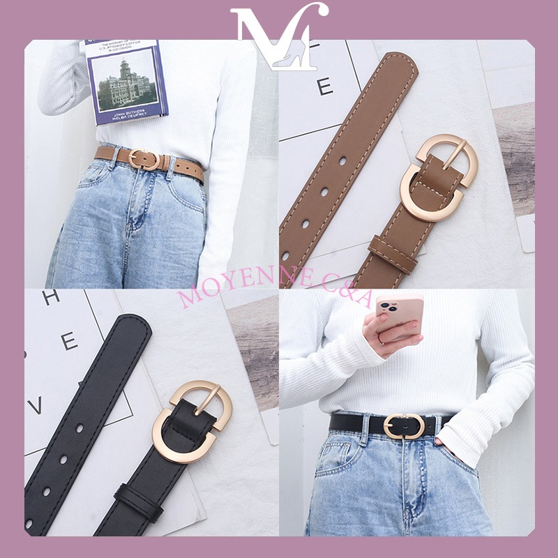 [พร้อมส่งจากไทย] เข็มขัดวินเทจ สไตล์เรียบง่าย เข็มขัดสูท เทรนด์สไตล์เกาหลี เข็มขัดแฟชั่น มีหลายสีให้เลือก