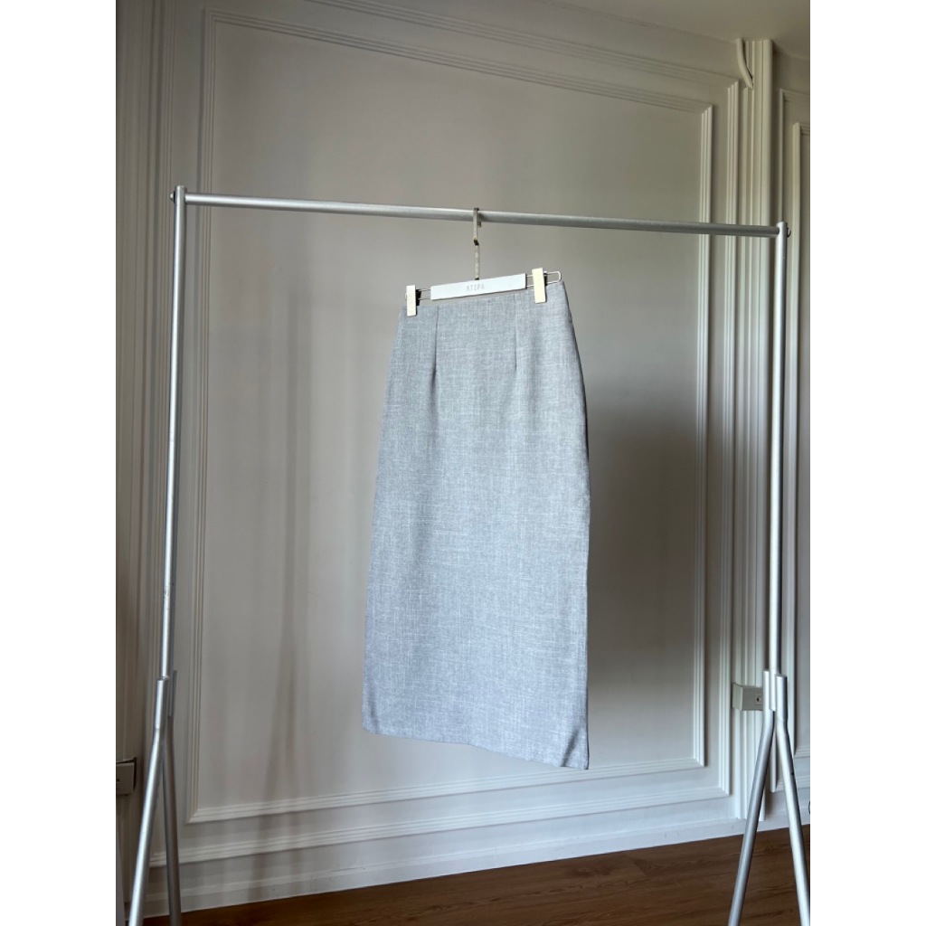 ATIPASHOP - BREAK IT SKIRT กระโปรงผ้า Snow ผ่าข้างทรงสวย - รูปที่ 5