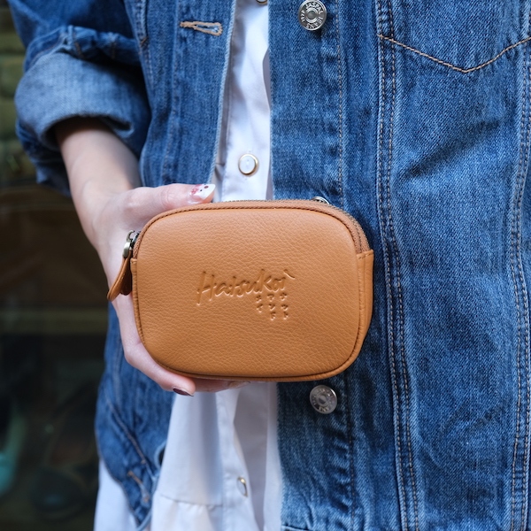 ❤️❤️กระเป๋าใบกลมๆ น่ารักสุดๆ หนังวัวแท้ รุ่น Dorayaki (Hatsukoi Leather Pouch)