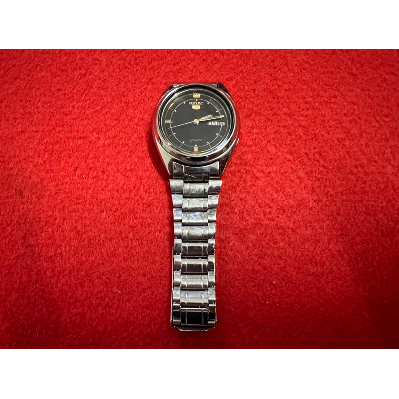 นาฬิกา Seiko Automatic มือสอง สภาพสวยหน้าปัดดำ