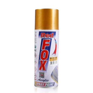 REDFOX 351 สีสเปรย์ สีทอง​ ประกายทอง ขนาด 400มล. แห้งเร็ว สวยทน