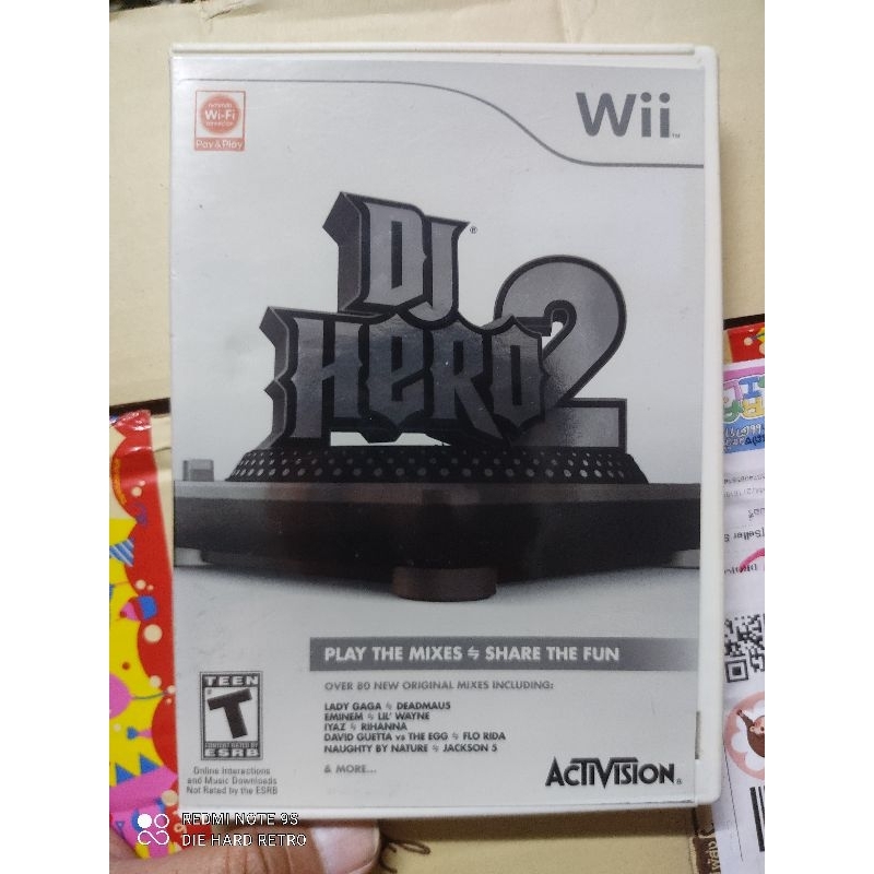 แผ่นแท้ DJ Hero 2 Wii USA หายาก สภาพสวย นักเล่นเกมส์ แนวดนตรี ไม่ควรพลาด หายาก