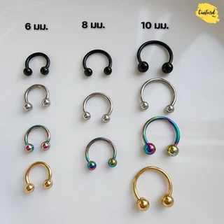 (พร้อมส่ง)จิวหู จิวเกือกม้า จิวห่วง helix จิวจมูก จิวปาก จิวคิ้ว งานสแตนเลสแท้
