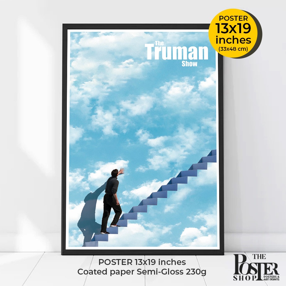 The Truman Show Poster 1998 ‧ Drama/Sci-fi  โปสเตอร์ ทรูแมนโชว์ Jim Carrey ภาพขนาด 33x48 cm