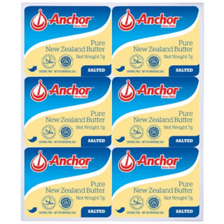 W/T Anchor butter salted 7g.x6 =42g. เนยนิวซีแลนด์ แบบเค็ม พ…