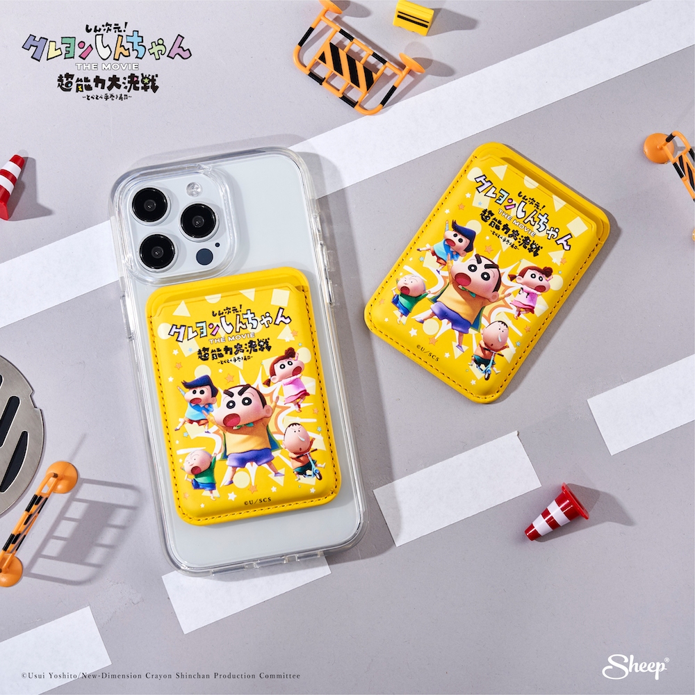 [Shinchan 3D Collection ] MS Wallet ที่ใส่บัตรแม่เหล็กแปะหลังโทรศัพท์มือถือ สำหรับเคสแม่เหล็ก ลายชินจัง ลิขสิทธิ์แท้