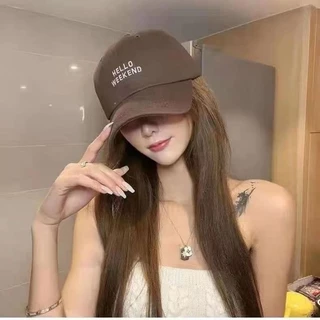 HAT02 สินค้าพร้อมส่งหมวกแก๊ปกันแดด หมวแก๊ปปักอักษร สไตล์เกาหลี