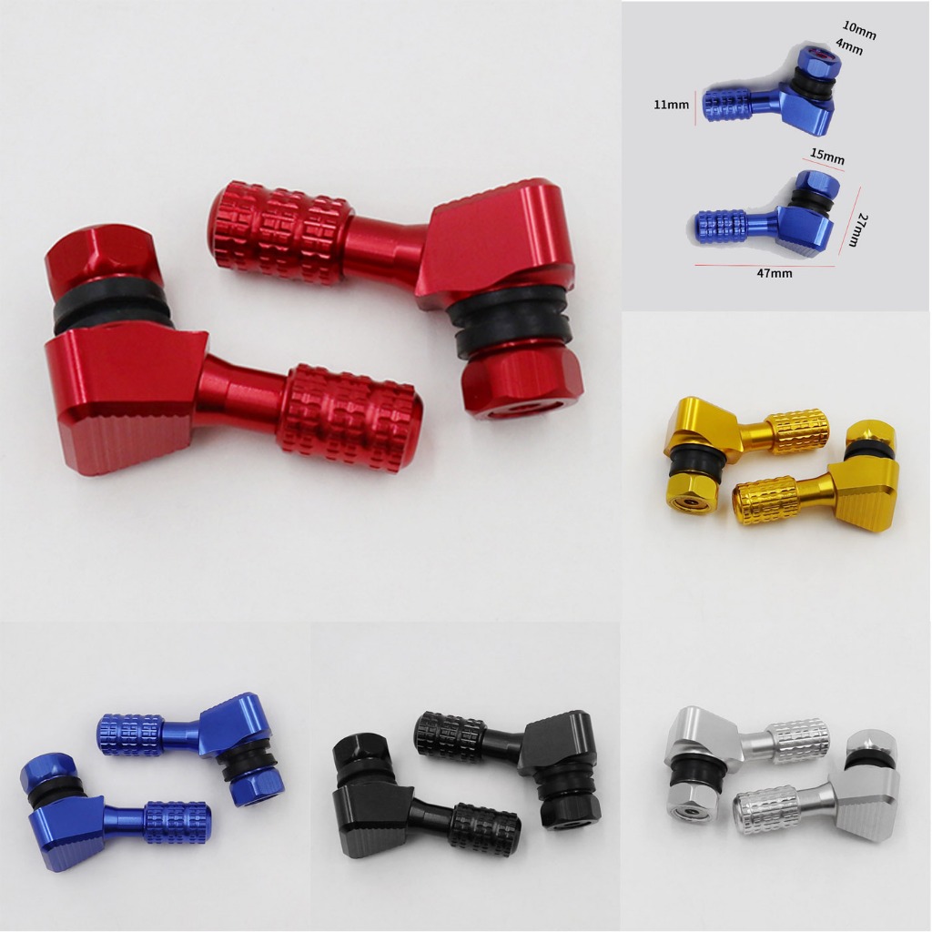 1คู่ จุ๊บลมอลูมิเนียม CNC ขนาด 10 MM. 45 องศา **ขายเป็นคู่**