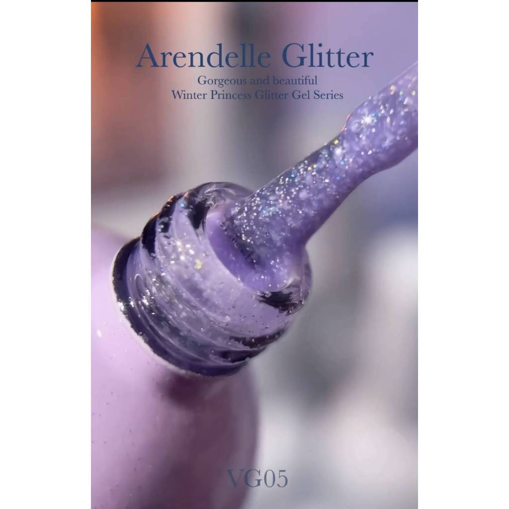 แยกขาย สีเจล #VG05 'Arendelle glitter' collection Valla Korea ของแท้นำเข้าตรงจากเกาหลี พร้อมส่ง