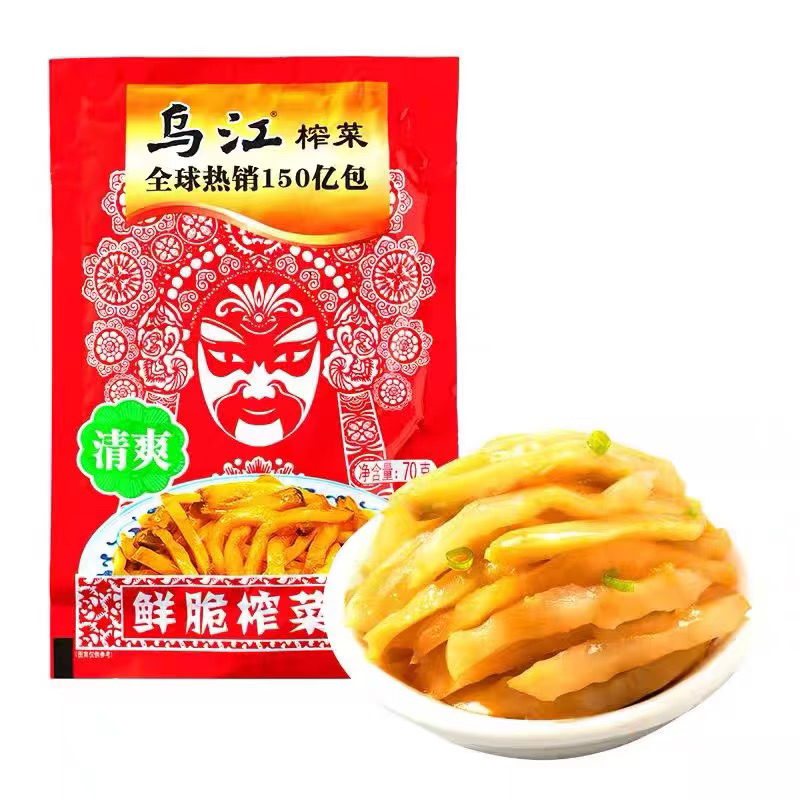 ผักดองตรา Wujiang (60g) 乌江 榨菜 清爽味 รสตั้งเติม