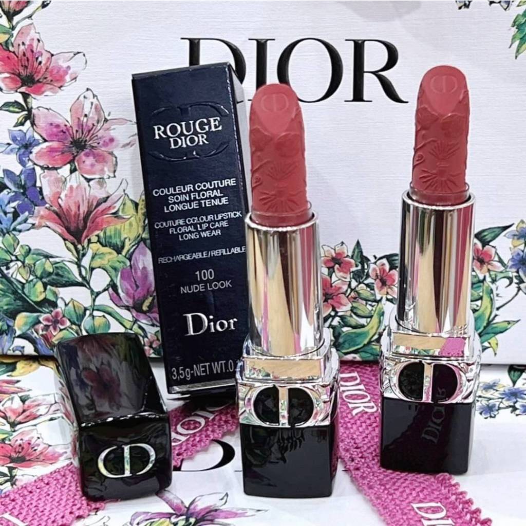 Dior rouge lip #100 ( limited edition 2022 ) 3.5 g + ถุง