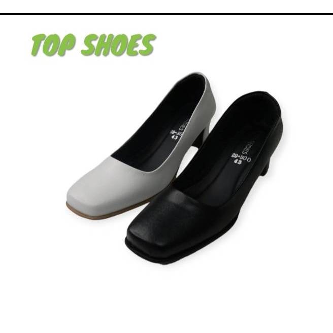 รองเท้าคัทชูผู้หญิงTOPSHOES ส้นสูง 2 นิ้ว พื้นนิ่ม เหมาะใส่ทำงาน รับปริญญา รุ่น29-300