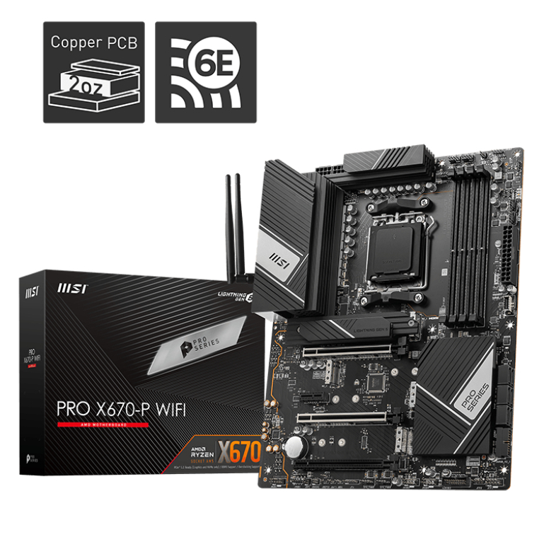 MAINBOARD (เมนบอร์ด) MSI PRO X670-P WIFI (SOCKET AM5)